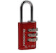 Vorhängeschloss Kombination Blossom Aluminium 20mm Rote Al1123-r