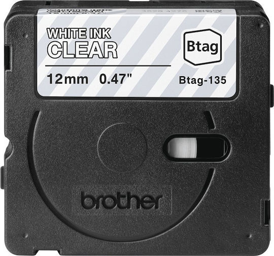 Brother Label Maker Tape 4m x 12mm in White Color 1pcs