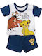 Kids' Set with Shorts Summer 2pcs Green Lion King