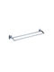 Inter Ceramic Double Wall-Mounted Bathroom Hook Silver