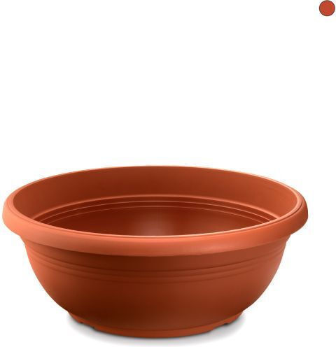 Miltoplast Γλάστρα Πλαστική Καφέ Τερακότα 25x25εκ.