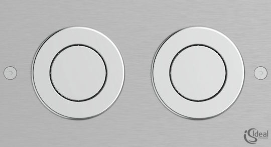 Ideal Standard Septa Pro P2 Flush Plate for Dual Flush Toilets Inox