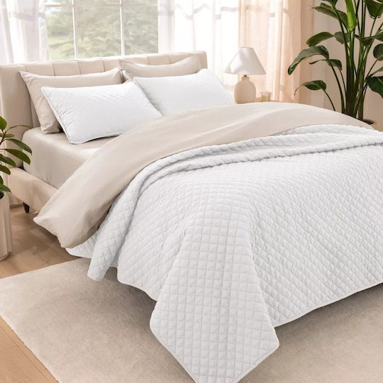 Blanc de Blanc Bettdecke Hotel Einzeln L250xW160cm. Weiß
