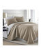 Blanc de Blanc Κουβερλί Υπέρδιπλο Microfiber Sand 230x250cm