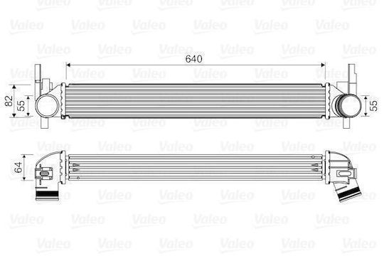 Valeo Car Intercooler for Renault Rapid Skoda Rapid