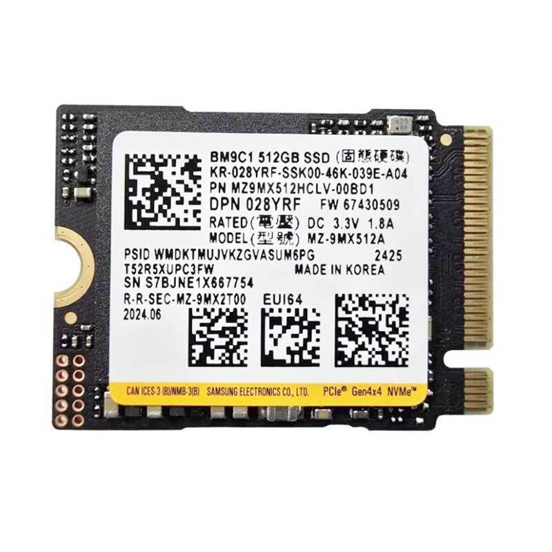 Samsung BM9C1 SSD 512GB M.2 with PCI Express 4.0 Connection BM9C1