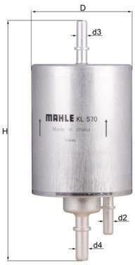 Gasoline Filter 4bar A6 4f0-201-511-d-kne