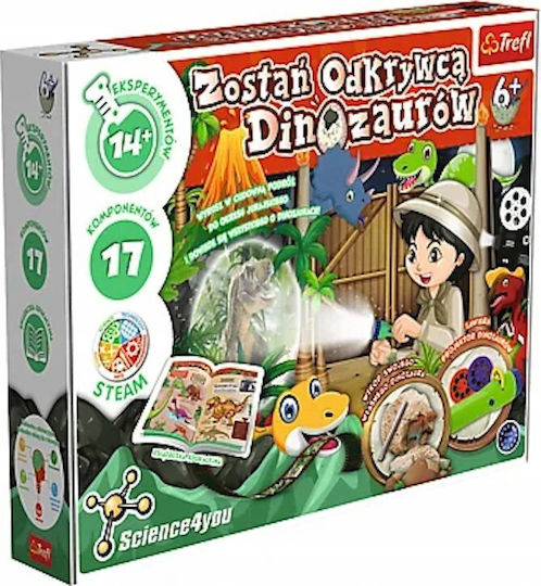 Trefl Jucărie de Construcție din Lemn Become A Dinosaur Explorer