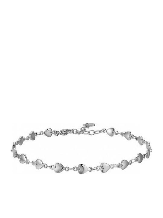 Luca Barra Дамско Гривна Anklet с дизайн Сърце от Стомана