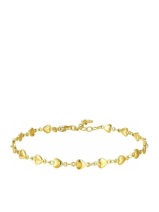 Luca Barra Gold Plated Steel Anklet Chain