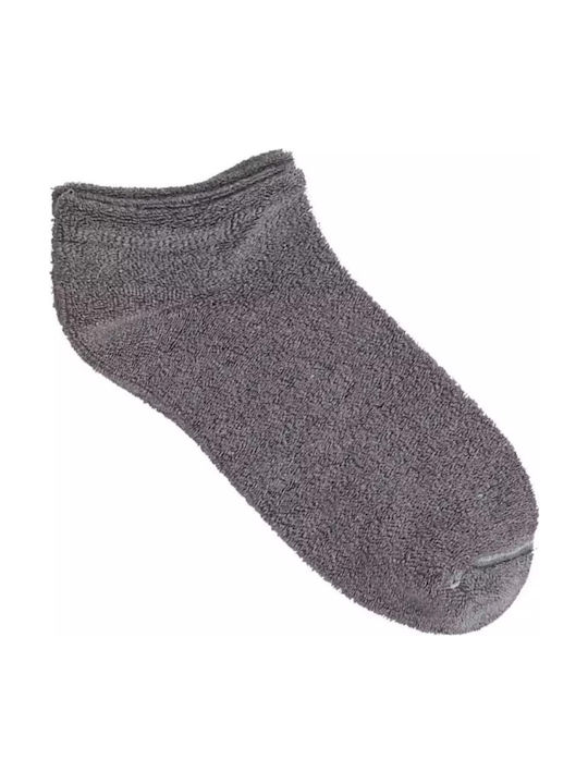 Fms Women's Socks Sneaker Sleep Double-Sided All Terry Gray