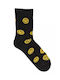 Fms Women’s Athletic Half Terry Socks Black-Yellow Faces
