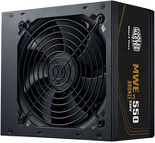 CoolerMaster MWE 550 Bronze V3 rev. 2.0 550W Μαύρο Τροφοδοτικό Υπολογιστή Full Wired 80 Plus Bronze