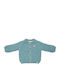 Kids Cardigan Knitted Baby Blue