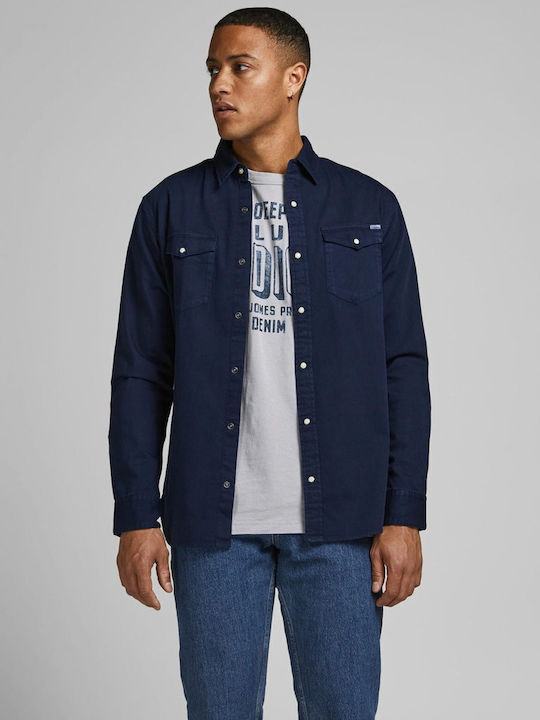 Jack Jones Langärmlig Jeans Hemd Blue Navy 12138115 Skroutz