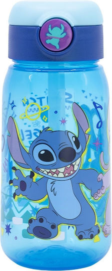 Stor Sticlă Plastică Sticle Pentru Copii Lilo & Stitch Cu Pai 510ml