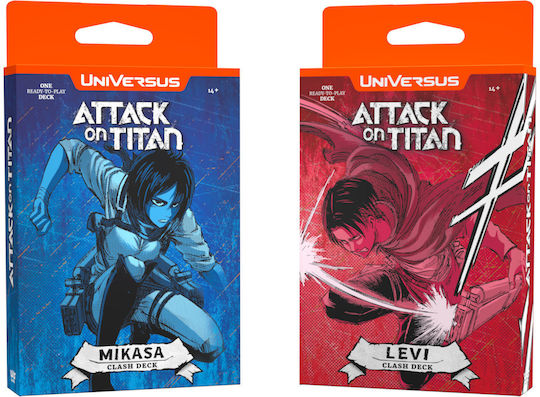 Attack On Titan Battle Humanity Clash Mikasa Deck Levi Deck