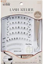Kiss Lash Atelier Kit Individuals Natural Black With Glue Kiss Lash Atelier Kit Individuals Natural Black With Glue