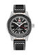 Swiss Military Hanowa Herrenuhr 42mm Batterie mit Schwarz Lederarmband