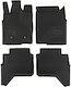 Frogum Set of Front and Rear Mats 4pcs Tray Type for Ford Ranger 2022 Black