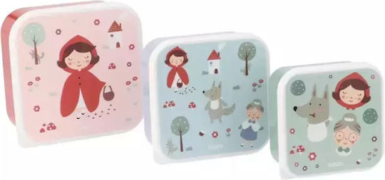 Tutete Plastik Kinder Lunchset 0.5Es Rot