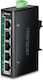 Trendnet TI-PELC50 Unmanaged L2 Switch με 5 Θύρες Ethernet