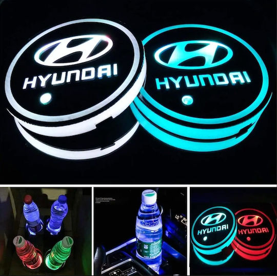 LED-Licht Für Getränkehalter Hyundai 7 Farben 1 Stück Oem