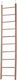 Σκάλα Παπαγάλους Flamingo Escada Ladder Light Brown 10 Steps 19,3x2,2x96cm