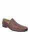 Leder Herren Mokassins in Tabac Braun Farbe
