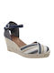 Women's Leather Platform Espadrilles Multicolour