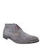 Leather Gray Men's Boots