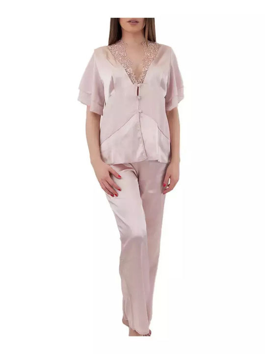 FMS Sommer Braut-Set Damen Schlafanzug & Pyjamas für Damen Sapio Milo BT915P-SAP.MILO