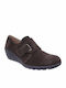 Flex Γυναικεία Slip-On Δερμάτινα Καφέ
