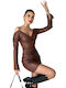 Mini Hemdkleid Kleid Brown