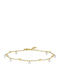 Luca Barra Gold Plated Steel Anklet from Steel