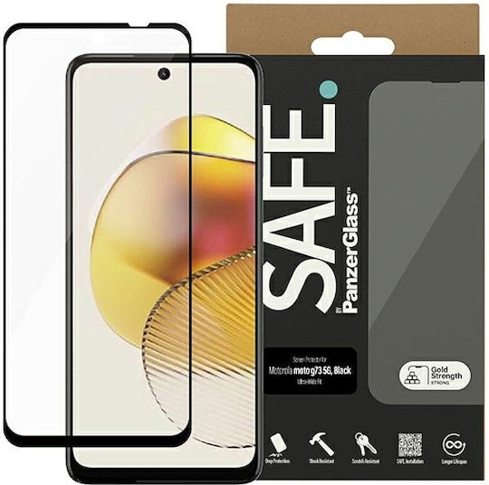 PanzerGlass Tempered Glass Μαύρο (Moto G73 5G)