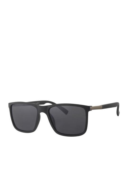 Paolo Moss Sunglasses Μαύρα with Acetate Frame & Black Lens