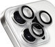 Obal:Me Camera Protection Tempered Glass White for the Apple iPhone 16 Pro, iPhone 16 Pro Max