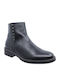 Leder Stiefeletten Damen Schwarz