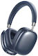 Remax RB-602HB Wireless / Wired Over Ear Headphones with 70 hours of Operation Blue