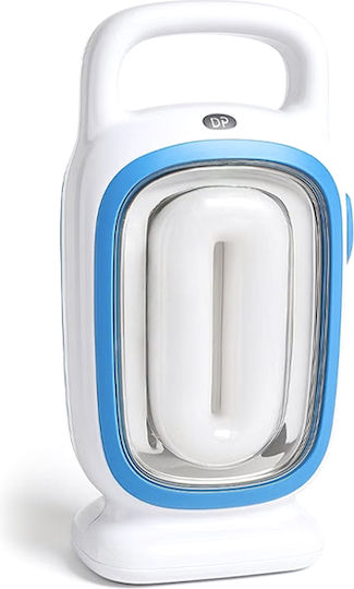 DP Craft Led Rechargeable Lantern for Camping with Flashlight 2.6W Blue White/ Light Blue