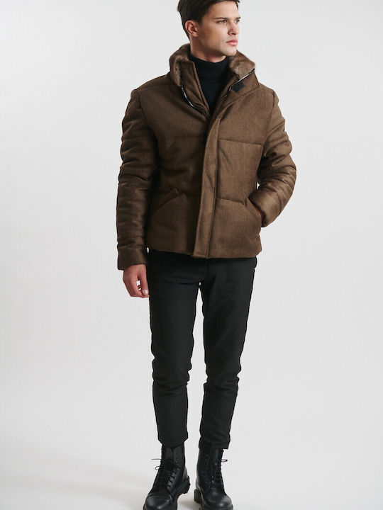 Lake & Ηill Winter Jacke Braun
