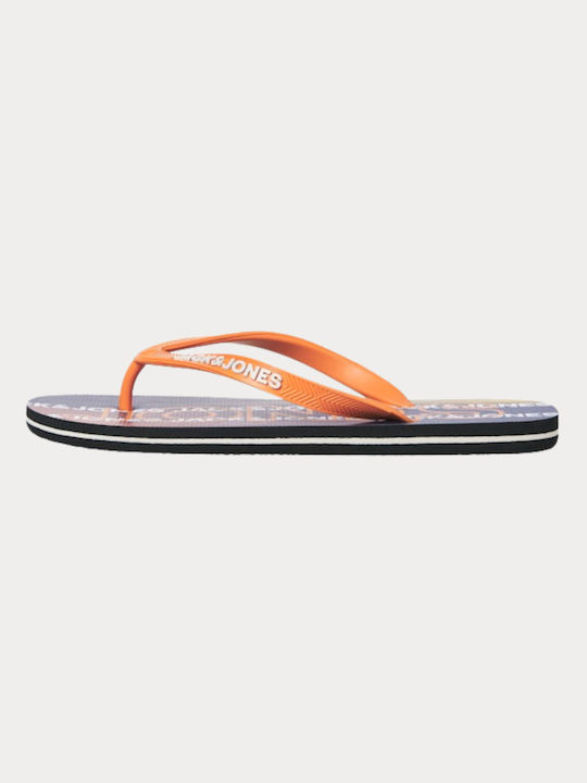 Jack & Jones Ανδρικά Flip Flops BRIGHT MARIGOLD
