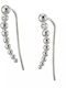 Oxzen Earrings Ear Climbers made of Silver