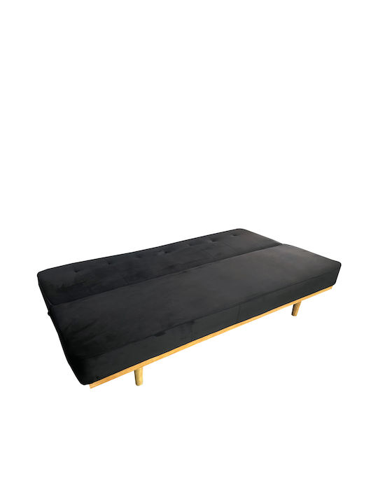 Celeste Three-Seater Couch Bed Black 193x85x88 cm 14290069