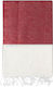 Pestemal Beach Towel Red with Fringes 90x180cm.