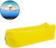 Inflatable Lazy Bag Ground Yellow 190cm