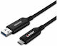 Lindy USB 3.2 Cable USB-C male - USB-A Μαύρο 10m 43395