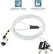 Mobilis 001325 Clipsuri de Organizare a Cablurilor 1buc Alb