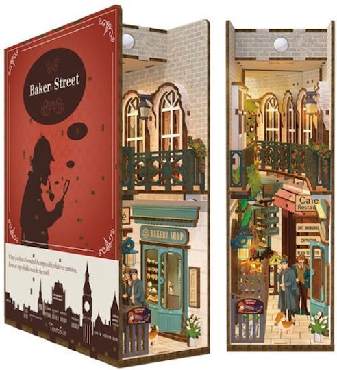 Държач За Края На Книгата Пъзел 3D Дървен Book Nook Baker Street